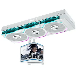 Lian Li HydroShift II OLED Curved 360 UNI FAN TL - AIO 360mm display OLED 2K curvo - Bianco Lian Li HydroShift II OLED Curved 360 UNI FAN TL - AIO 360mm display OLED 2K curvo - Bianco
