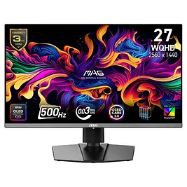 MSI MAG 272QP QD-OLED X50 - Monitor 26.5" WQHD 500Hz QD-OLED Adaptive-Sync HDR True Black 500 MSI MAG 272QP QD-OLED X50 - Monitor 26.5" WQHD 500Hz QD-OLED Adaptive-Sync HDR True Black 500