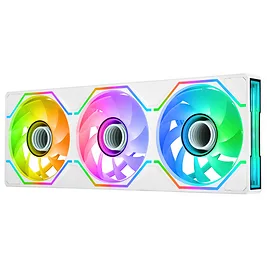 Thermaltake SWAFAN 360 UNIFY ARGB Sync PC Cooling Fan, 360mm, White – Ventola Tripla con Pale Intercambiabili Thermaltake SWAFAN 360 UNIFY ARGB Sync PC Cooling Fan, 360mm, White – Ventola Tripla con Pale Intercambiabili