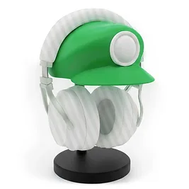 Plumber Cap Headphone Stand - Supporto Cuffie da Scrivania - Verde Plumber Cap Headphone Stand - Supporto Cuffie da Scrivania - Verde