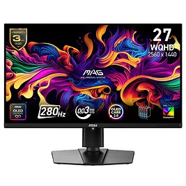 MSI MAG 271QP QD-OLED X28 - Monitor 27" WQHD Rapid IPS 280Hz, HDR400, 0035ms, HDMI 2.1, USB‑C MSI MAG 271QP QD-OLED X28 - Monitor 27" WQHD Rapid IPS 280Hz, HDR400, 0035ms, HDMI 2.1, USB‑C