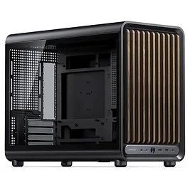 Jonsbo D33 Wood - Case mATX Vetro Temperato con Frontale in Legno, Nero Jonsbo D33 Wood - Case mATX Vetro Temperato con Frontale in Legno, Nero