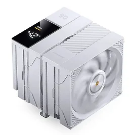 Jonsbo CC90 Dissipatore CPU Dual Tower Bianco - 6 Heat Pipe, Ventola PWM 130mm, Display a Segmenti, 285W TDP Jonsbo CC90 Dissipatore CPU Dual Tower Bianco - 6 Heat Pipe, Ventola PWM 130mm, Display a Segmenti, 285W TDP