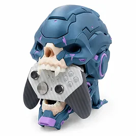 CyberSkull Apex - Stand Controller Cyberpunk con Gestione Cavi - Metallic Blue CyberSkull Apex - Stand Controller Cyberpunk con Gestione Cavi - Metallic Blue