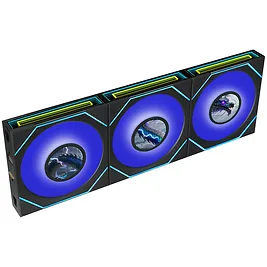 Lian Li UNI FAN SL-INF LCD FLEX Wireless - Ventole 120mm ARGB Reverse Blade, Kit 3 pz con Controller - Nero Lian Li UNI FAN SL-INF LCD FLEX Wireless - Ventole 120mm ARGB Reverse Blade, Kit 3 pz con Controller - Nero
