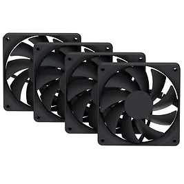 HYTE flow FA12 - Pack 4 Ventole PWM 120mm - Nero (Pitch Black) HYTE flow FA12 - Pack 4 Ventole PWM 120mm - Nero (Pitch Black)