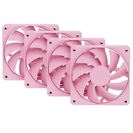HYTE flow FA12 - Ventole PWM 120mm 4-Pack con Cuscinetto FDB e Splitter - Strawberry Milk HYTE flow FA12 - Ventole PWM 120mm 4-Pack con Cuscinetto FDB e Splitter - Strawberry Milk