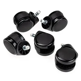 noblechairs Ruote V2 60mm per Pavimenti Duri - Set 5 Rotelle con Bloccaggio Automatico per EPIC/ICON/HERO/LEGEND - Nero noblechairs Ruote V2 60mm per Pavimenti Duri - Set 5 Rotelle con Bloccaggio Automatico per EPIC/ICON/HERO/LEGEND - Nero
