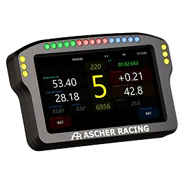 Ascher Racing Dashboard 5" - Display Telemetria per Simracing con LED RGB Shift, 854x480 60Hz - Nero Ascher Racing Dashboard 5" - Display Telemetria per Simracing con LED RGB Shift, 854x480 60Hz - Nero