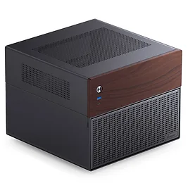Jonsbo N4 - Case NAS Micro-ATX con Frontale in Legno, 6x 3,5" + 2x 2,5" - Nero Jonsbo N4 - Case NAS Micro-ATX con Frontale in Legno, 6x 3,5" + 2x 2,5" - Nero
