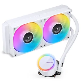 Jonsbo TG-240 - Bianco AIO 240mm con 2 Ventole 120mm PWM ARGB, Radiatore in Alluminio e Pompa ARGB Jonsbo TG-240 - Bianco AIO 240mm con 2 Ventole 120mm PWM ARGB, Radiatore in Alluminio e Pompa ARGB