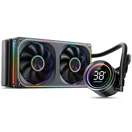 Jonsbo TH-240 - Dissipatore AIO 240mm con Display LED Temperatura, 2 Ventole 120mm ARGB e Pompa ARGB - Nero Jonsbo TH-240 - Dissipatore AIO 240mm con Display LED Temperatura, 2 Ventole 120mm ARGB e Pompa ARGB - Nero