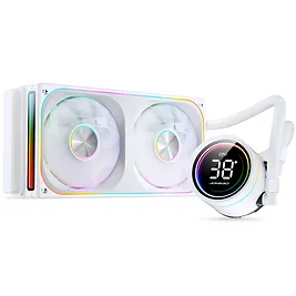 Jonsbo TH-240 - Bianco AIO 240mm con Display Temperatura, 2 Ventole 120mm ARGB e Pompa PWM Jonsbo TH-240 - Bianco AIO 240mm con Display Temperatura, 2 Ventole 120mm ARGB e Pompa PWM