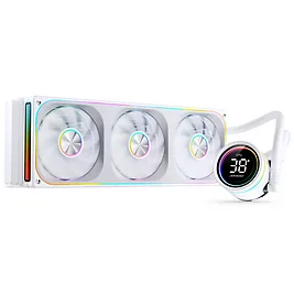 Jonsbo TH-360 - Bianco AIO 360mm con Display Temperatura LED, 3 Ventole 120mm ARGB e Pompa ARGB Jonsbo TH-360 - Bianco AIO 360mm con Display Temperatura LED, 3 Ventole 120mm ARGB e Pompa ARGB