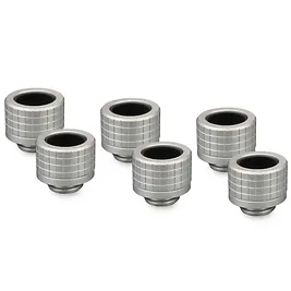 Thermal Grizzly DeltaMate Fitting, Messing, HT14 - Nickel, 6 Pezzi Thermal Grizzly DeltaMate Fitting, Messing, HT14 - Nickel, 6 Pezzi