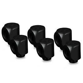 Thermal Grizzly DeltaMate Rotary Fitting 90° - Connettore angolare Nero, Confezione da 6 Thermal Grizzly DeltaMate Rotary Fitting 90° - Connettore angolare Nero, Confezione da 6