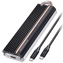 Graugear G-M208-20G Box Esterno SSD M.2 NVMe/SATA USB 3.2 Gen2x2 20Gbps - Nero Graugear G-M208-20G Box Esterno SSD M.2 NVMe/SATA USB 3.2 Gen2x2 20Gbps - Nero