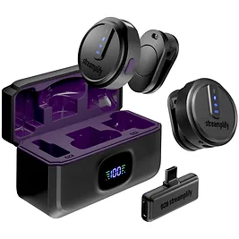 Streamplify MIC GO Set 2 Microfoni Wireless, USB-C, Case di Ricarica - Nero Streamplify MIC GO Set 2 Microfoni Wireless, USB-C, Case di Ricarica - Nero