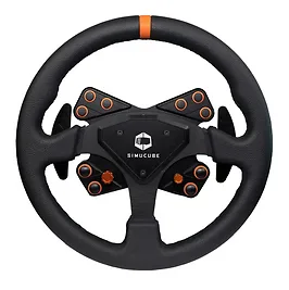 Simucube Tahko - Volante Sim Racing Rotondo 320mm con Quick Release e Palette in Alluminio - Nero Simucube Tahko - Volante Sim Racing Rotondo 320mm con Quick Release e Palette in Alluminio - Nero