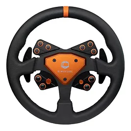 Simucube Tahko - Volante Sim Racing Rotondo 320mm con Quick Release e Paddle in Alluminio - Arancione Simucube Tahko - Volante Sim Racing Rotondo 320mm con Quick Release e Paddle in Alluminio - Arancione
