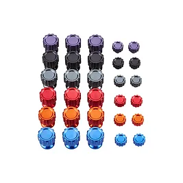 Asetek SimSports Aluminum Button Color Kit - Set 30 Coperchi Funky Switch e Manopole in Alluminio, 6 Colori Asetek SimSports Aluminum Button Color Kit - Set 30 Coperchi Funky Switch e Manopole in Alluminio, 6 Colori