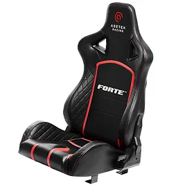 Asetek SimSports Initium Forte Seat - Sedile Sim Racing con Telaio in Acciaio e Imbottitura ad Alta Densità - Nero/Rosso Asetek SimSports Initium Forte Seat - Sedile Sim Racing con Telaio in Acciaio e Imbottitura ad Alta Densità - Nero/Rosso