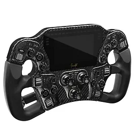Asetek SimSports Invicta Formula Black on Black - Volante Sim Racing 300mm con Display LCD 4,3" e USB-C - Nero Asetek SimSports Invicta Formula Black on Black - Volante Sim Racing 300mm con Display LCD 4,3" e USB-C - Nero