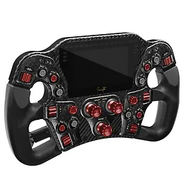 Asetek SimSports Invicta Formula - Volante Sim Racing 300mm USB-C con Display LCD 4,3" e 29 Comandi - Rosso su Nero Asetek SimSports Invicta Formula - Volante Sim Racing 300mm USB-C con Display LCD 4,3" e 29 Comandi - Rosso su Nero