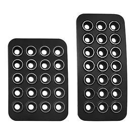 Asetek SimSports Invicta Pedal Face Plates - Cover Pedaliera per Sim Racing in Alluminio - Nero/Argento Asetek SimSports Invicta Pedal Face Plates - Cover Pedaliera per Sim Racing in Alluminio - Nero/Argento