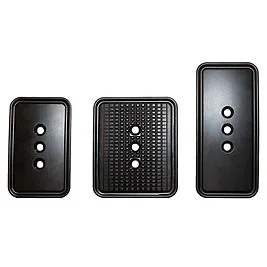 Asetek SimSports Forte Pedal Face Plates - Set 3 Superfici Pedale per Pedaliera Forte in Alluminio - Nero Asetek SimSports Forte Pedal Face Plates - Set 3 Superfici Pedale per Pedaliera Forte in Alluminio - Nero