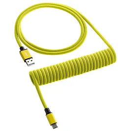 CableMod Classic Coiled Keyboard Cable - Cavo spiralato per tastiera USB-C a USB-A, 150cm - Dominator Yellow CableMod Classic Coiled Keyboard Cable - Cavo spiralato per tastiera USB-C a USB-A, 150cm - Dominator Yellow