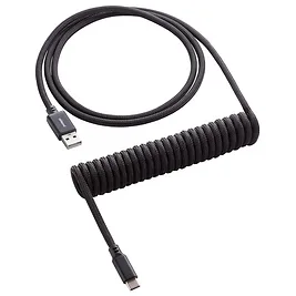 CableMod Classic Coiled Keyboard Cable USB-C a USB Type-A, Midnight Black - 150cm CableMod Classic Coiled Keyboard Cable USB-C a USB Type-A, Midnight Black - 150cm