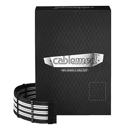 CableMod C-Series Pro ModMesh Cable Kit per Corsair AXi/HXi/RM (Yellow Label) - Nero/Bianco CableMod C-Series Pro ModMesh Cable Kit per Corsair AXi/HXi/RM (Yellow Label) - Nero/Bianco