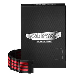 CableMod C-Series Pro ModMesh Cable Set for Corsair RMi, RMx and RM (Black Label) - Nero/Rosso CableMod C-Series Pro ModMesh Cable Set for Corsair RMi, RMx and RM (Black Label) - Nero/Rosso