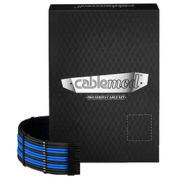 CableMod C-Series Pro ModMesh Cavo 12V-2x6 12VHPWR Dual StealthSense per Corsair RMi, RMx - Nero/Blu CableMod C-Series Pro ModMesh Cavo 12V-2x6 12VHPWR Dual StealthSense per Corsair RMi, RMx - Nero/Blu