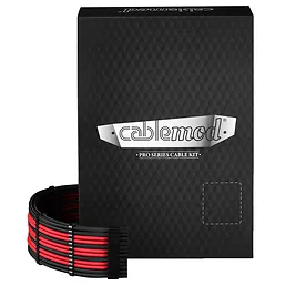 CableMod C-Series Pro ModMesh Dual 12V-2x6 12VHPWR StealthSense per Corsair RMi, RMx (Black Label) - Nero/Rosso CableMod C-Series Pro ModMesh Dual 12V-2x6 12VHPWR StealthSense per Corsair RMi, RMx (Black Label) - Nero/Rosso