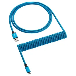 CableMod Classic Coiled Keyboard Cable Micro USB a USB Type A, Spectrum Blue - 150cm CableMod Classic Coiled Keyboard Cable Micro USB a USB Type A, Spectrum Blue - 150cm