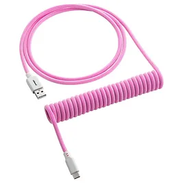 CableMod Classic Coiled Cavo a spirale per tastiera USB-C a USB-A, USB 2.0 - Strawberry Cream 150cm CableMod Classic Coiled Cavo a spirale per tastiera USB-C a USB-A, USB 2.0 - Strawberry Cream 150cm