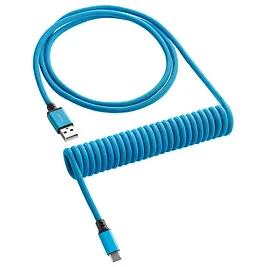 CableMod Classic Coiled Keyboard Cable USB-C a USB Type-A, Spectrum Blue - 150cm CableMod Classic Coiled Keyboard Cable USB-C a USB Type-A, Spectrum Blue - 150cm