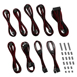CableMod Classic ModMesh C-Series Cable Kit per Corsair RMi, RMx - Nero/Rosso Sangue CableMod Classic ModMesh C-Series Cable Kit per Corsair RMi, RMx - Nero/Rosso Sangue