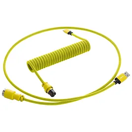CableMod PRO Coiled Keyboard Cable USB-C a USB Type-A, Aviator 5-Pin - Dominator Yellow, 150cm CableMod PRO Coiled Keyboard Cable USB-C a USB Type-A, Aviator 5-Pin - Dominator Yellow, 150cm
