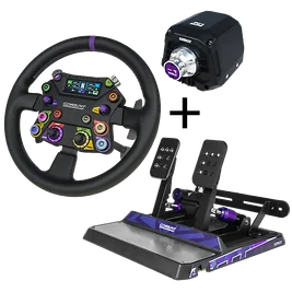 Conspit ARES APEX Wheelbase + 310 APEX Volante + CPP APEX2 Pedaliera - Bundle per PC Conspit ARES APEX Wheelbase + 310 APEX Volante + CPP APEX2 Pedaliera - Bundle per PC