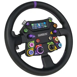 Conspit 310 APEX - Volante Sim Racing Rotondo 310mm con Display 2,99", Palette Magnetiche e ARGB - Nero Conspit 310 APEX - Volante Sim Racing Rotondo 310mm con Display 2,99", Palette Magnetiche e ARGB - Nero