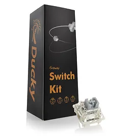Ducky Gateron G Pro Silver Switches, lineari, MX-Stem, 3-Pin, 45g - 110 pezzi Ducky Gateron G Pro Silver Switches, lineari, MX-Stem, 3-Pin, 45g - 110 pezzi
