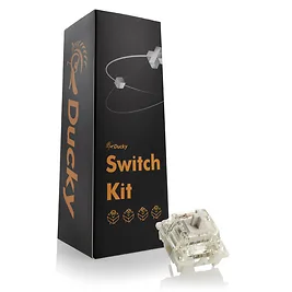 Ducky Gateron G Pro White Switch Meccanici Lineari, 3-Pin, Stem MX - 110 Pezzi Ducky Gateron G Pro White Switch Meccanici Lineari, 3-Pin, Stem MX - 110 Pezzi