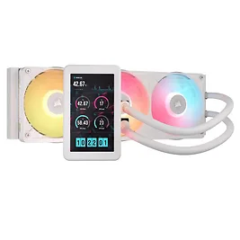 Corsair iCUE LINK TITAN II 360 RX LCD AIO, 360mm Radiator, Liquid CPU Cooler - Bianco Corsair iCUE LINK TITAN II 360 RX LCD AIO, 360mm Radiator, Liquid CPU Cooler - Bianco
