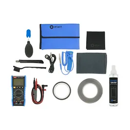 iFixit Pro Tech Diagnose Kit - Set Diagnostico per Elettronica con Multimetro, Tappetino Antistatico e Utensili - Nero/Blu iFixit Pro Tech Diagnose Kit - Set Diagnostico per Elettronica con Multimetro, Tappetino Antistatico e Utensili - Nero/Blu