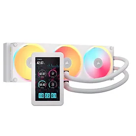 Corsair iCUE LINK TITAN II 360 Ultra LX LCD AIO, 360mm Radiator, Liquid CPU Cooler - Bianco Corsair iCUE LINK TITAN II 360 Ultra LX LCD AIO, 360mm Radiator, Liquid CPU Cooler - Bianco
