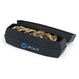 iFixit Soldering Tip Cleaner - Pulitore per Punte Saldanti in Lana d'Ottone con Box in Silicone - Nero iFixit Soldering Tip Cleaner - Pulitore per Punte Saldanti in Lana d'Ottone con Box in Silicone - Nero
