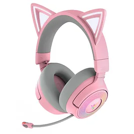 Razer Kraken Kitty V3 Pro - Cuffie Gaming Wireless con Tripla Connettività 2.4GHz/Bluetooth/USB, Driver 40mm e Chroma RGB - Quartz Razer Kraken Kitty V3 Pro - Cuffie Gaming Wireless con Tripla Connettività 2.4GHz/Bluetooth/USB, Driver 40mm e Chroma RGB - Quartz